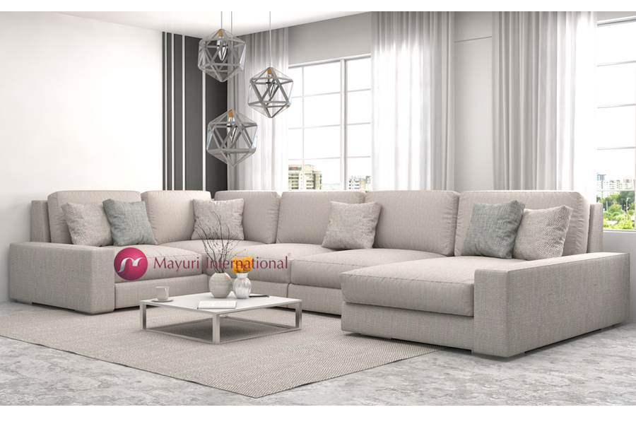 L Shape Fabric Sofa