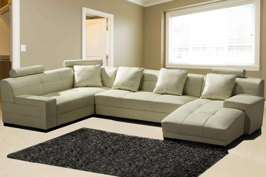 L Shape Leatherite Sofa