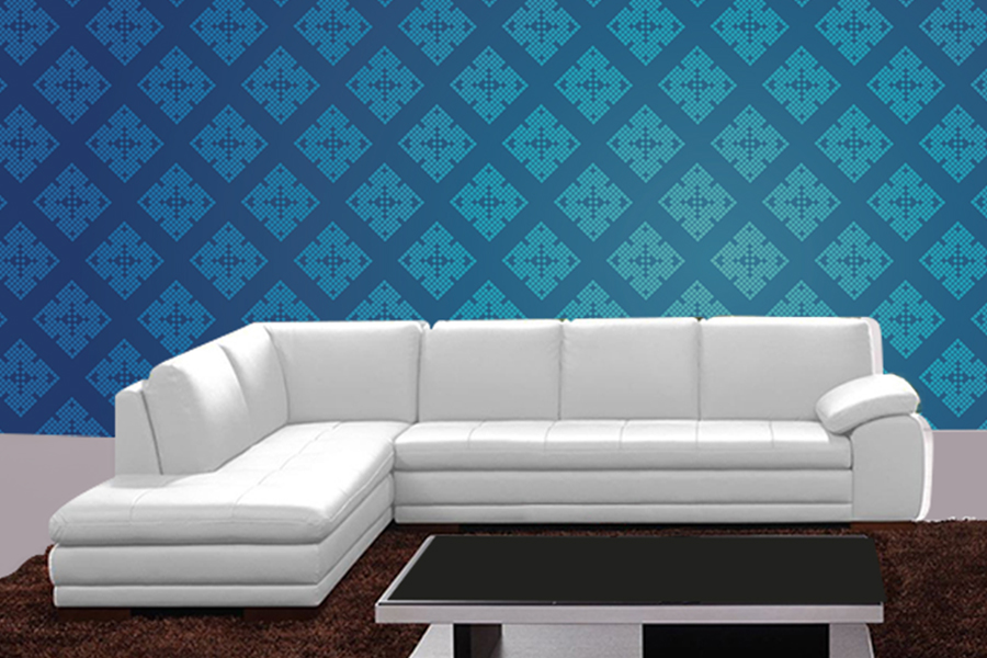 L Shape Leatherite Sofa
